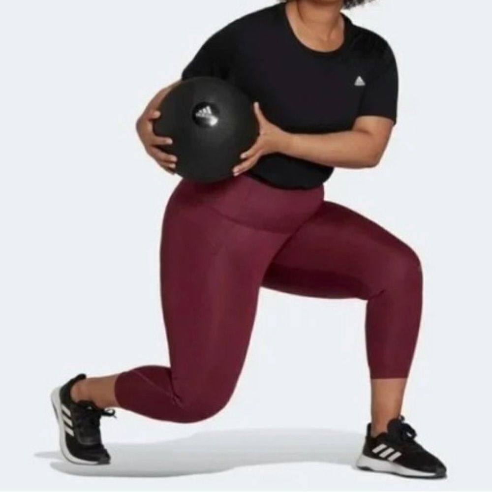 NWT Plus Size Adidas x Zoe Saldana U for U High-Waisted Leggings Sz 2X